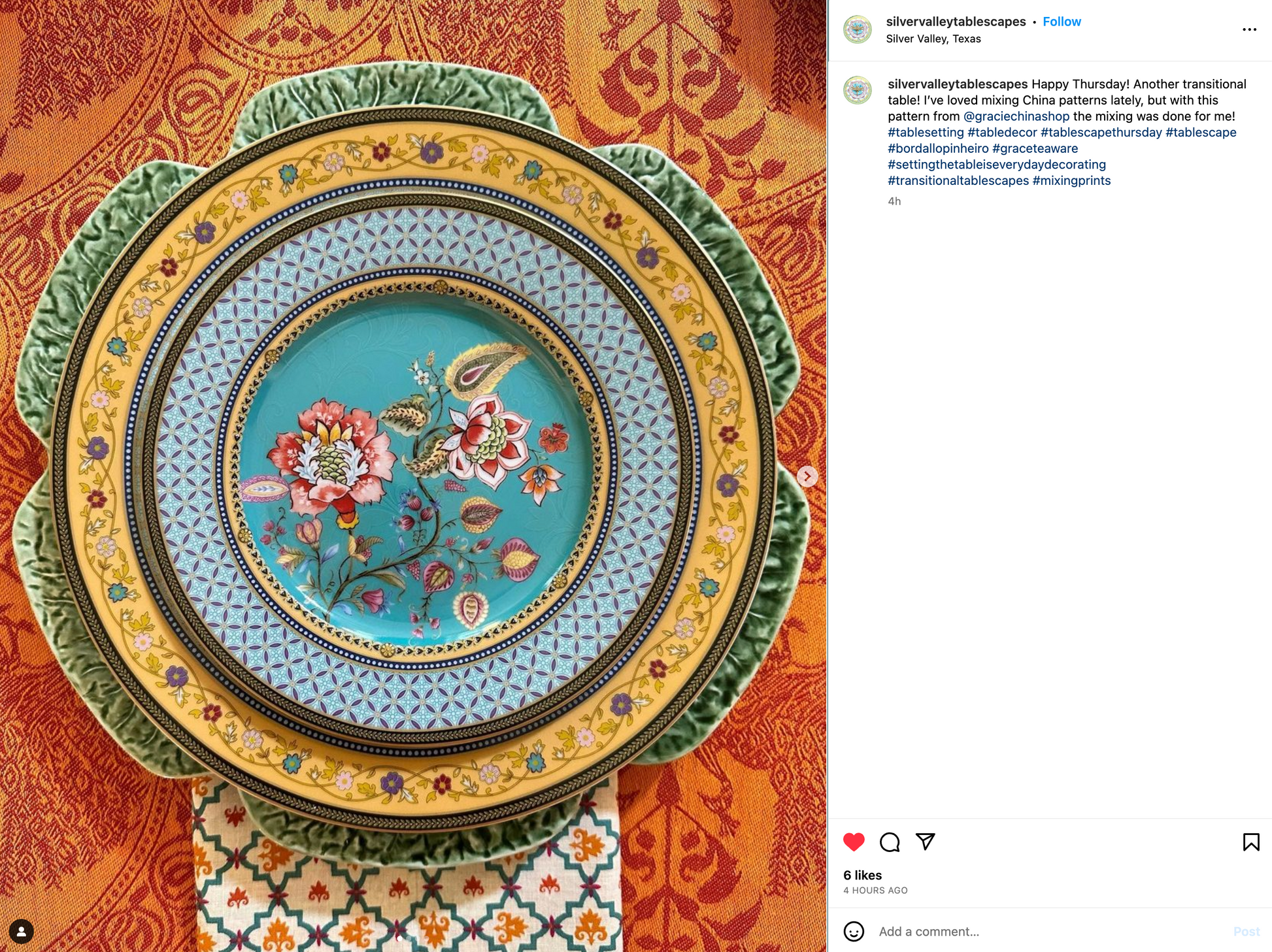 Grace Teaware Emperor's Garden Fine Porcelain Dessert/Dinner Plate Grace Teaware Emperor's Garden Fine Porcelain Dessert/Dinner Plate