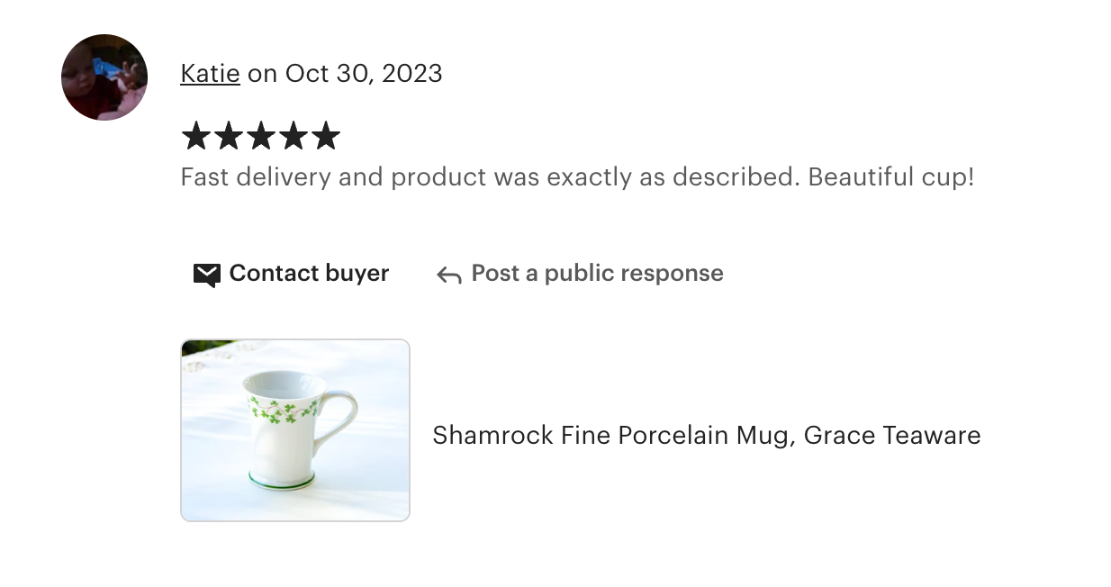 Shamrock Fine Porcelain Mug