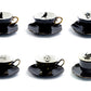 Grace Teaware Potter's Studio Halloween Tea Cups black cat raven crow snake ouija witchy crystal ball flying witch tea cups