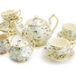 Grace Teaware Holiday Snowman Happy Snowmen 11-piece Tea Set