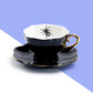 Grace Teaware Black Widow Spider Black Gold Tea Cup and Saucer