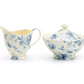 Blue Rose Toile Fine Porcelain Sugar & Creamer Set