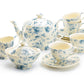 Blue Rose Toile Fine Porcelain Tea Set