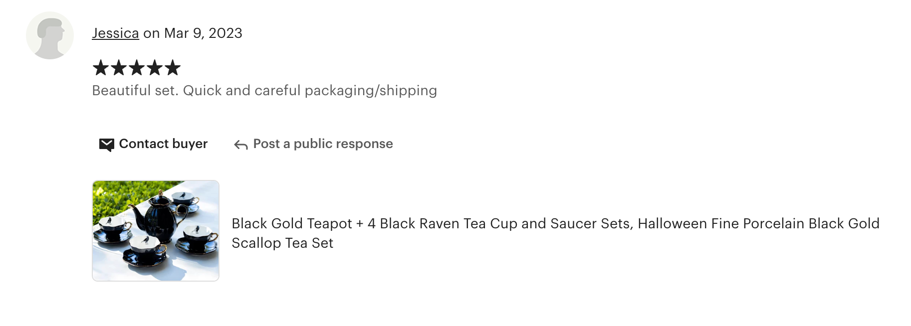 Grace Teaware Black Gold Scallop Teapot + Raven Tea Cup and Saucer Sets –  GracieChinaShop