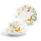 Stechcol Gracie Bone China Spring Butterfly Coffee Cup and Saucer Set