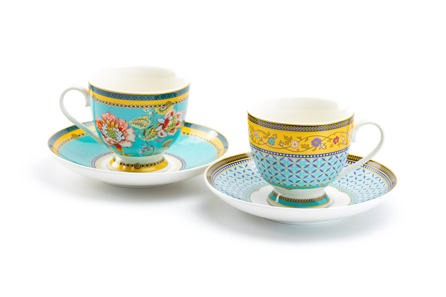 Grace Teaware Emperor Garden Fine Porcelain Tea cup and saucer