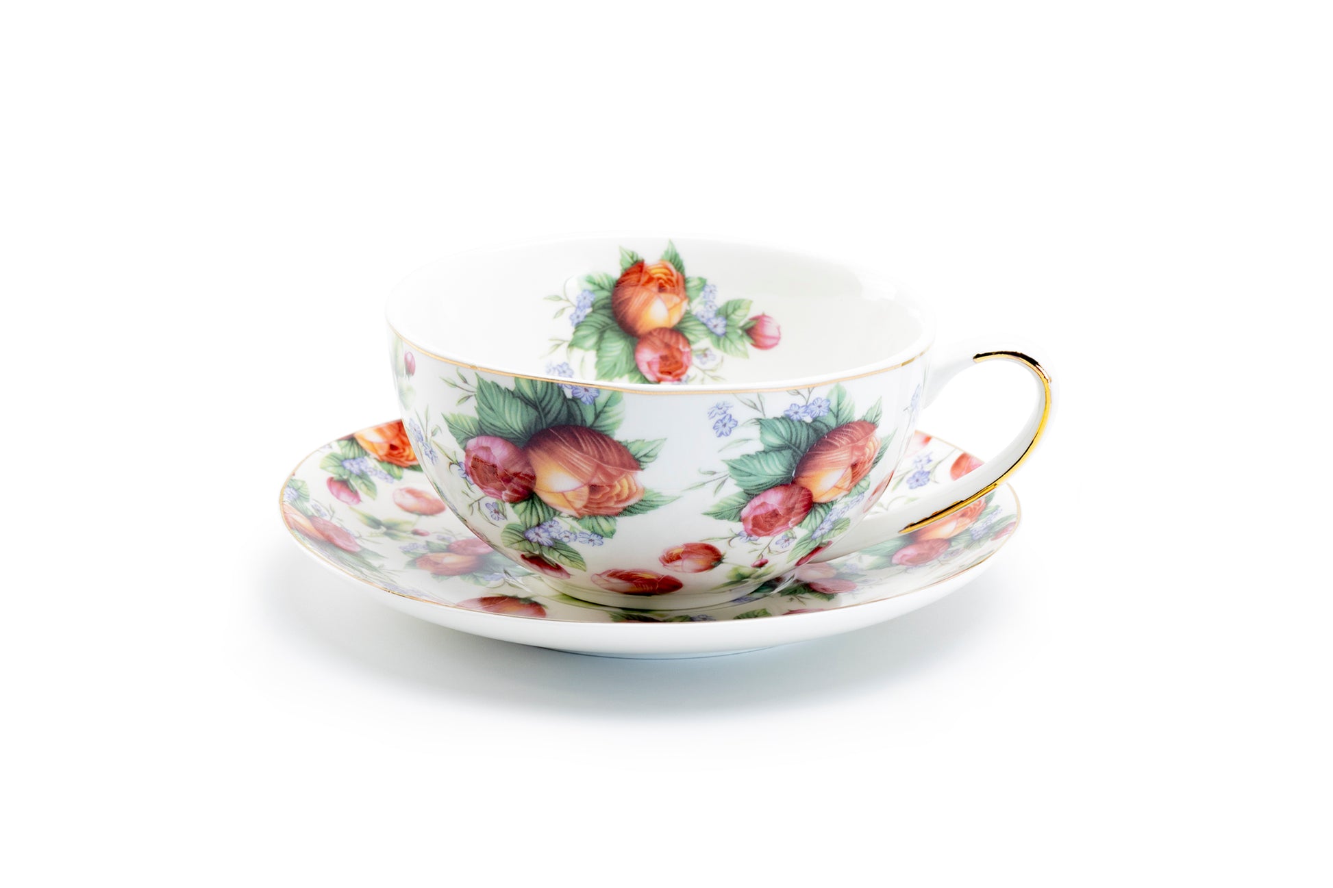 Grace Teaware Eye of Newt Floral Tea Cup and Saucer