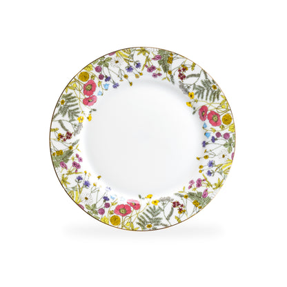Grace Teaware Wild Flower Meadow Fine Porcelain Dessert Plate