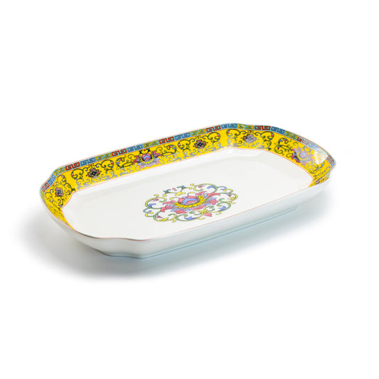 Gracie China Yellow Dynasty Fine Porcelain Serving Platter