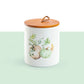 Potter's Studio Fall Pumpkin Canister with Walnut Color Bamboo Lid