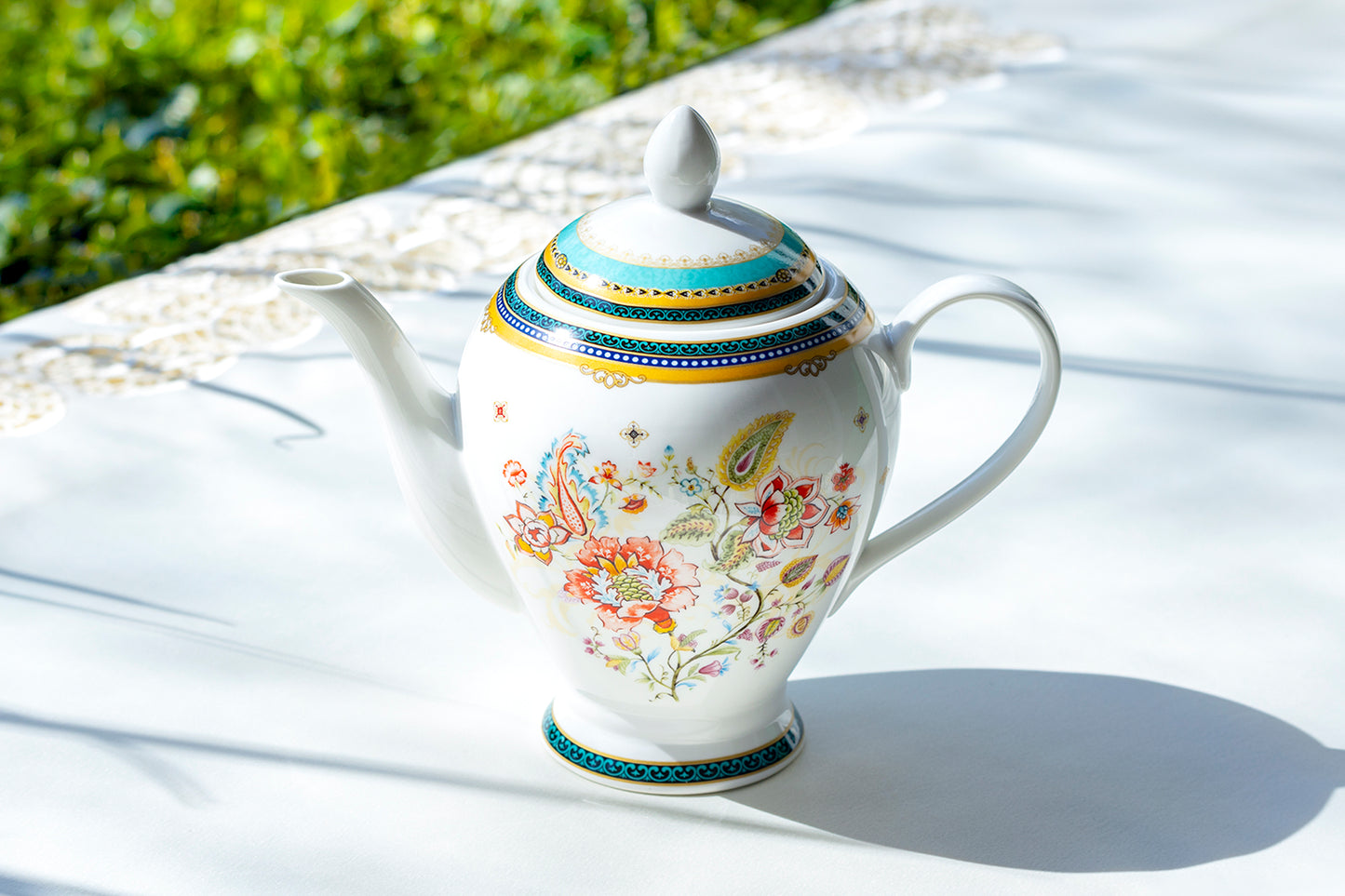 Grace Teaware Emperor Garden Fine Porcelain Teapot