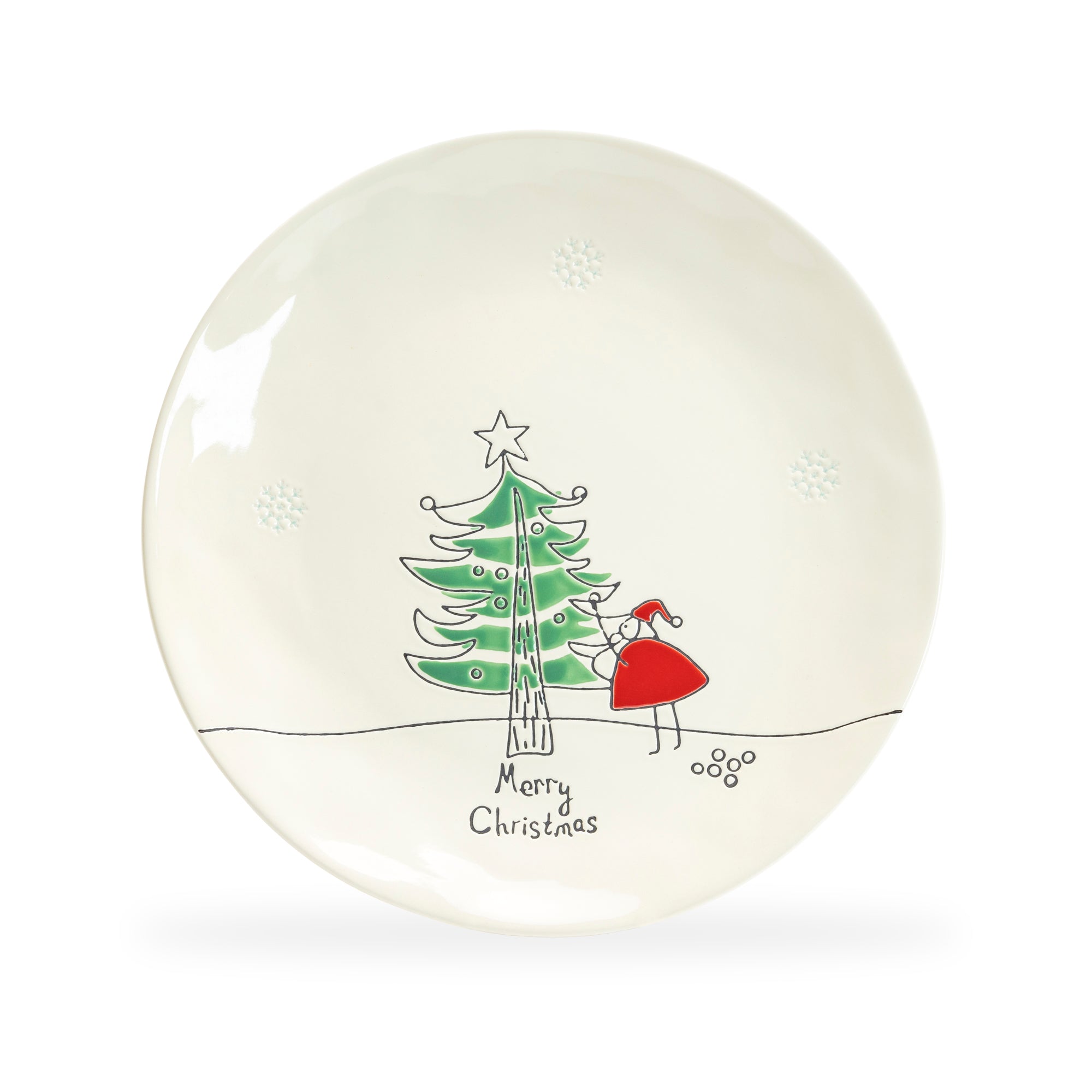 Santa dinner outlet plates