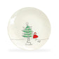 Potter's Studio 10.5" Organic Texture Santa Christmas Tree Dinner Plate