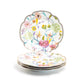 Grace Teaware 9.25" Spring Flowers Fine Porcelain Dessert Plate set of 4