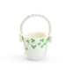 Shamrock Fine Porcelain Tea Bag Basket