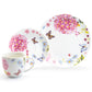 Hydrangea with Butterflies Fine Porcelain Dessert / Dinner Plate