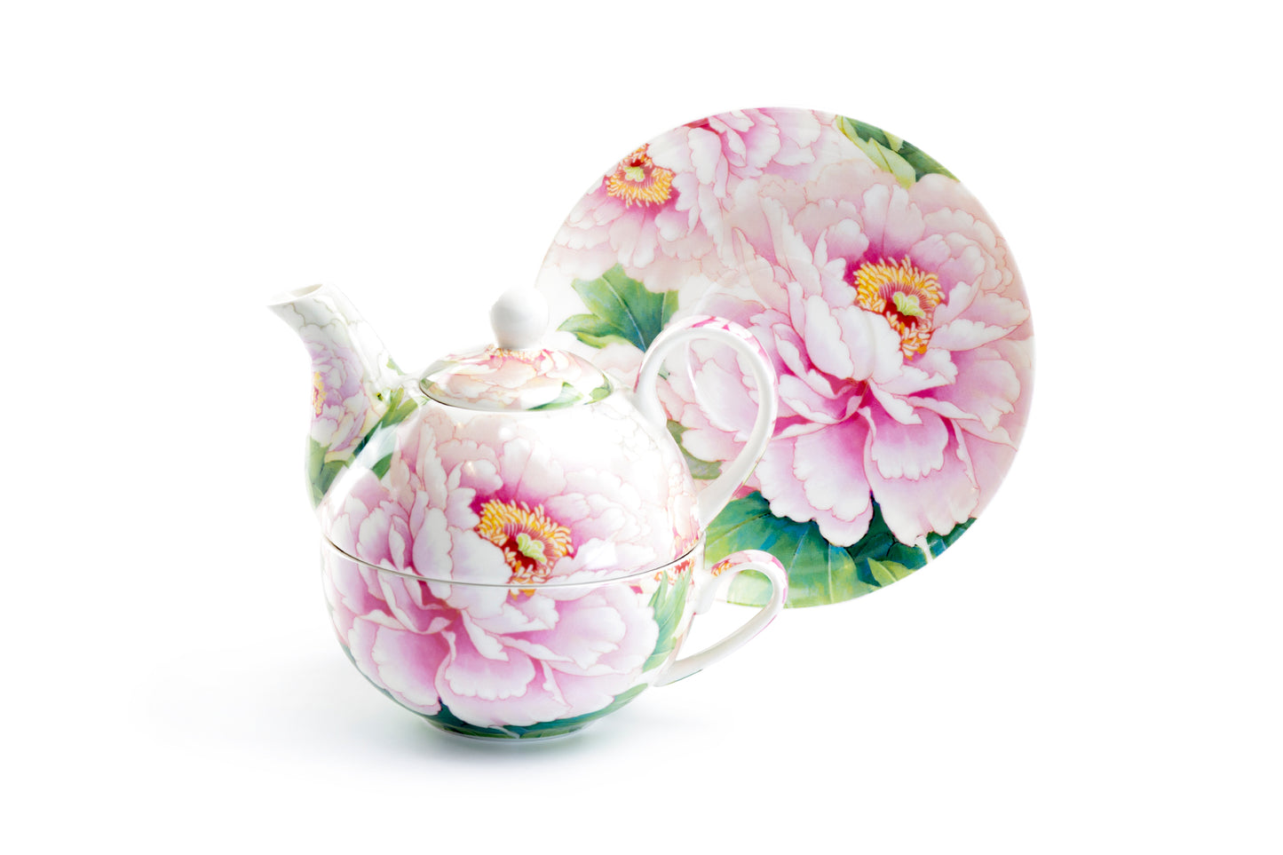 Stechol Gracie China Empire Peony Fine Porcelain Tea For One Set