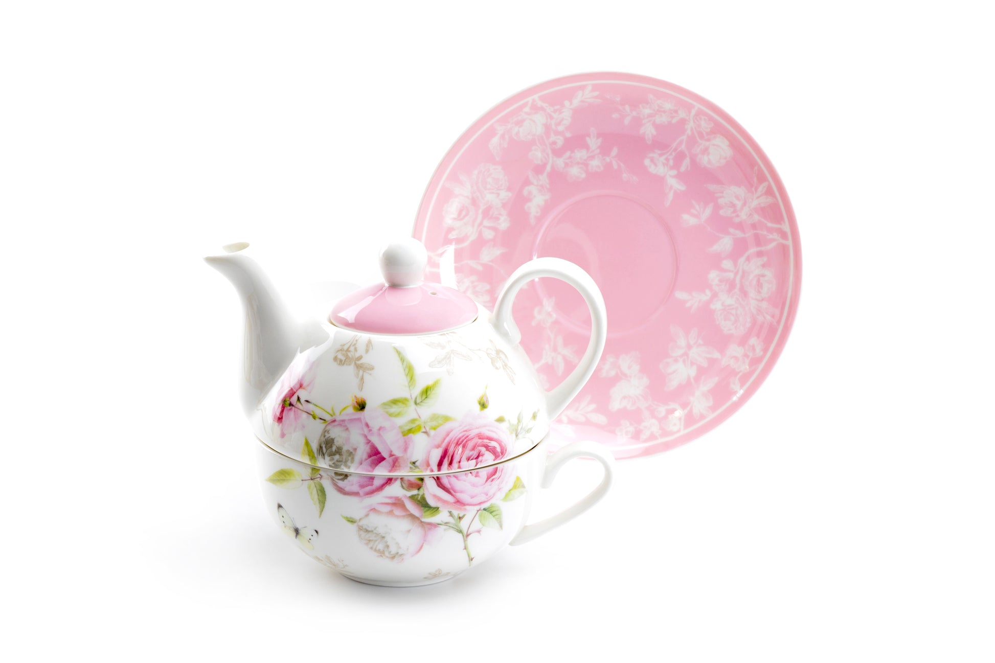 Stechcol Gracie China Beau Rose Fine Porcelain Tea For One