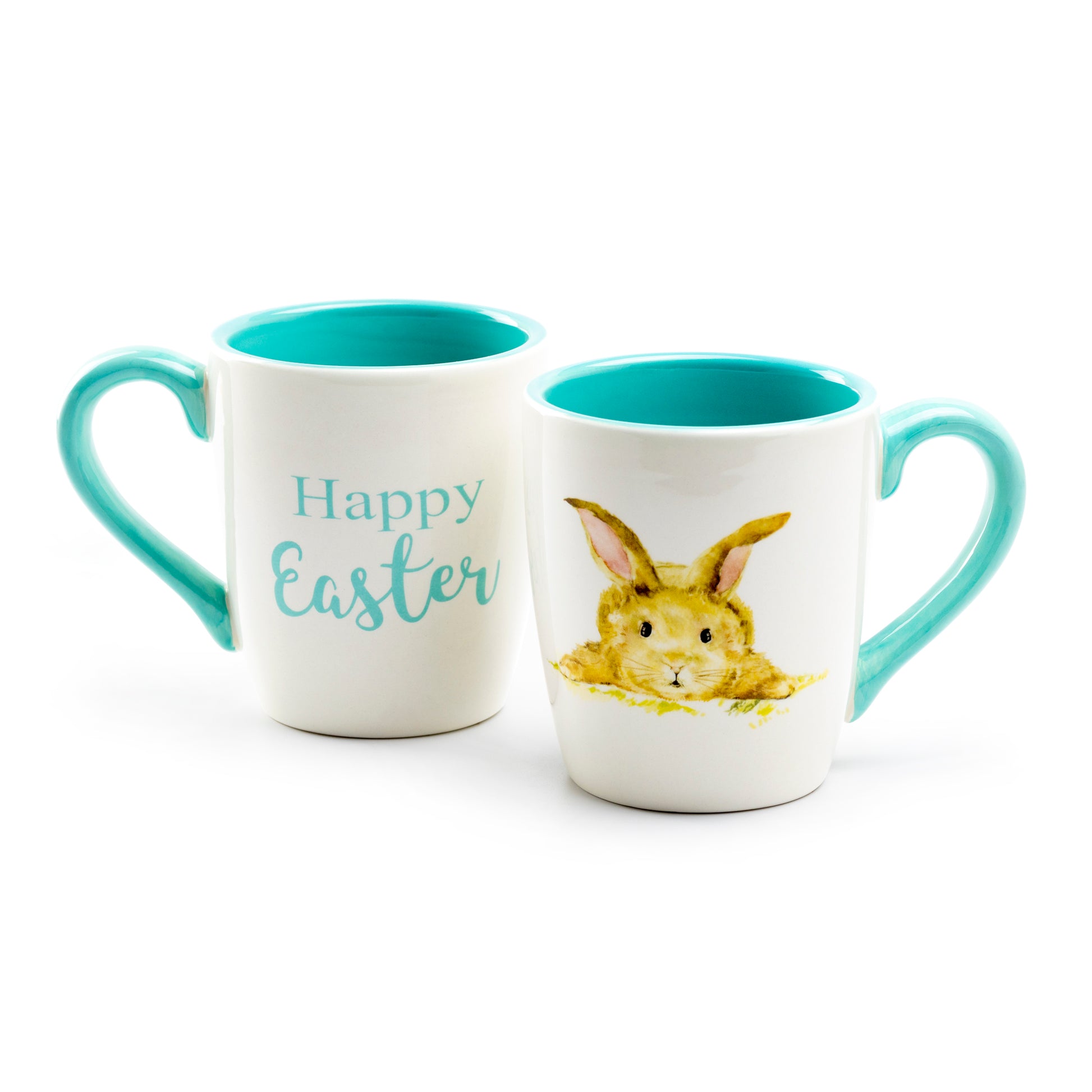 Grace Teaware Happy Easter Blue Bunny Mug