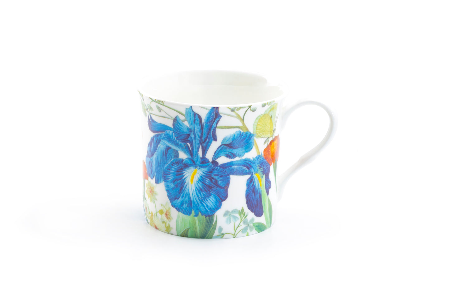 Blue Iris Bone China Mug