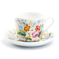 Stechcol Gracie China Lismore Rose Garden Porcelain Jumbo Cup & Saucer