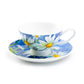 Stechcol Gracie Bone China Daisy with Pastel Blue Bone China Tea Cup and Saucer