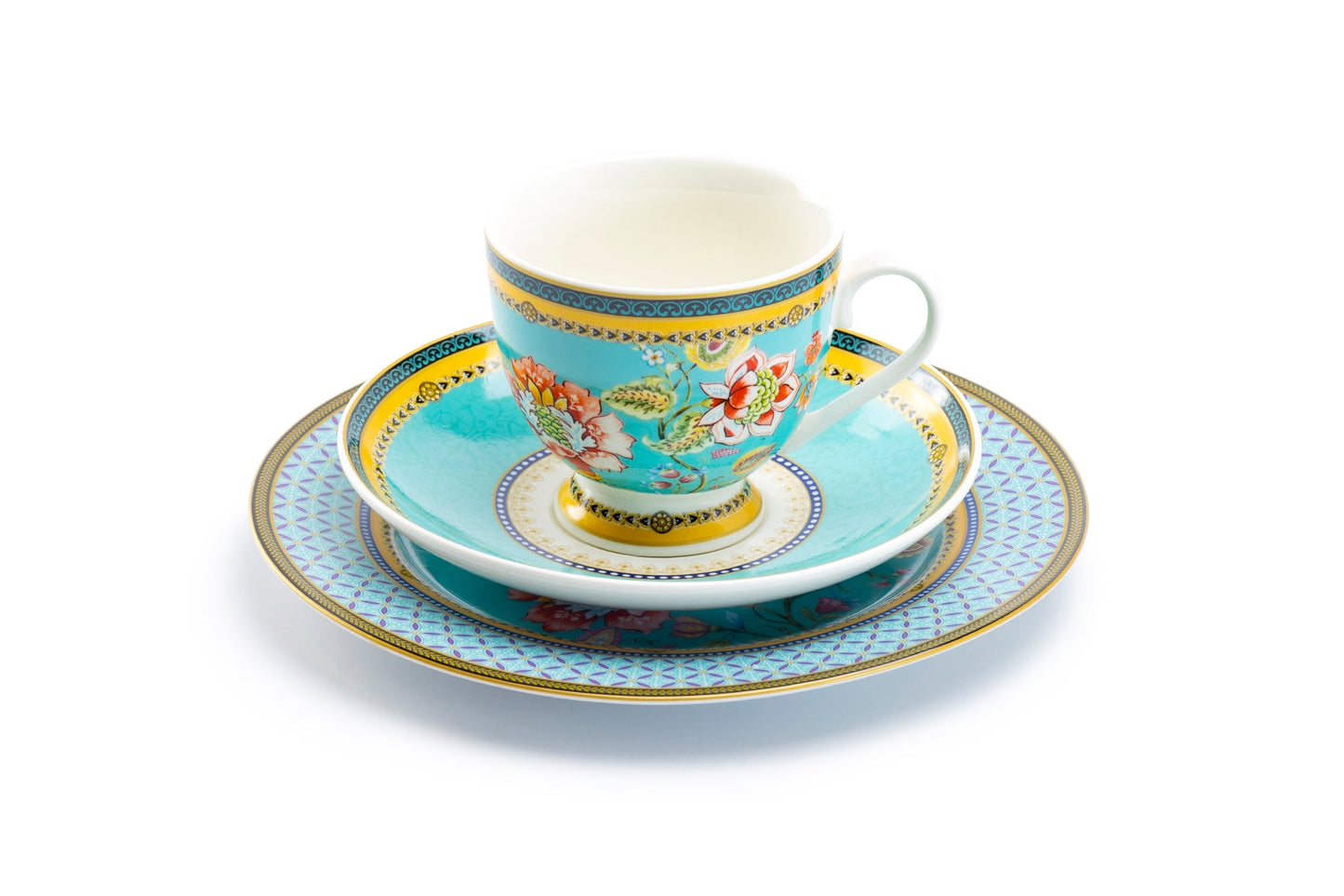 Emperor's Garden Fine Porcelain Cup and Saucer Sets