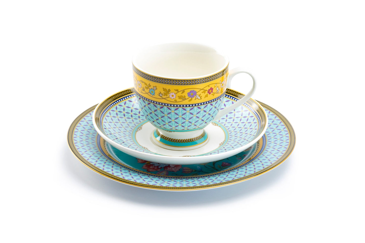 Emperor's Garden Fine Porcelain Cup and Saucer Sets