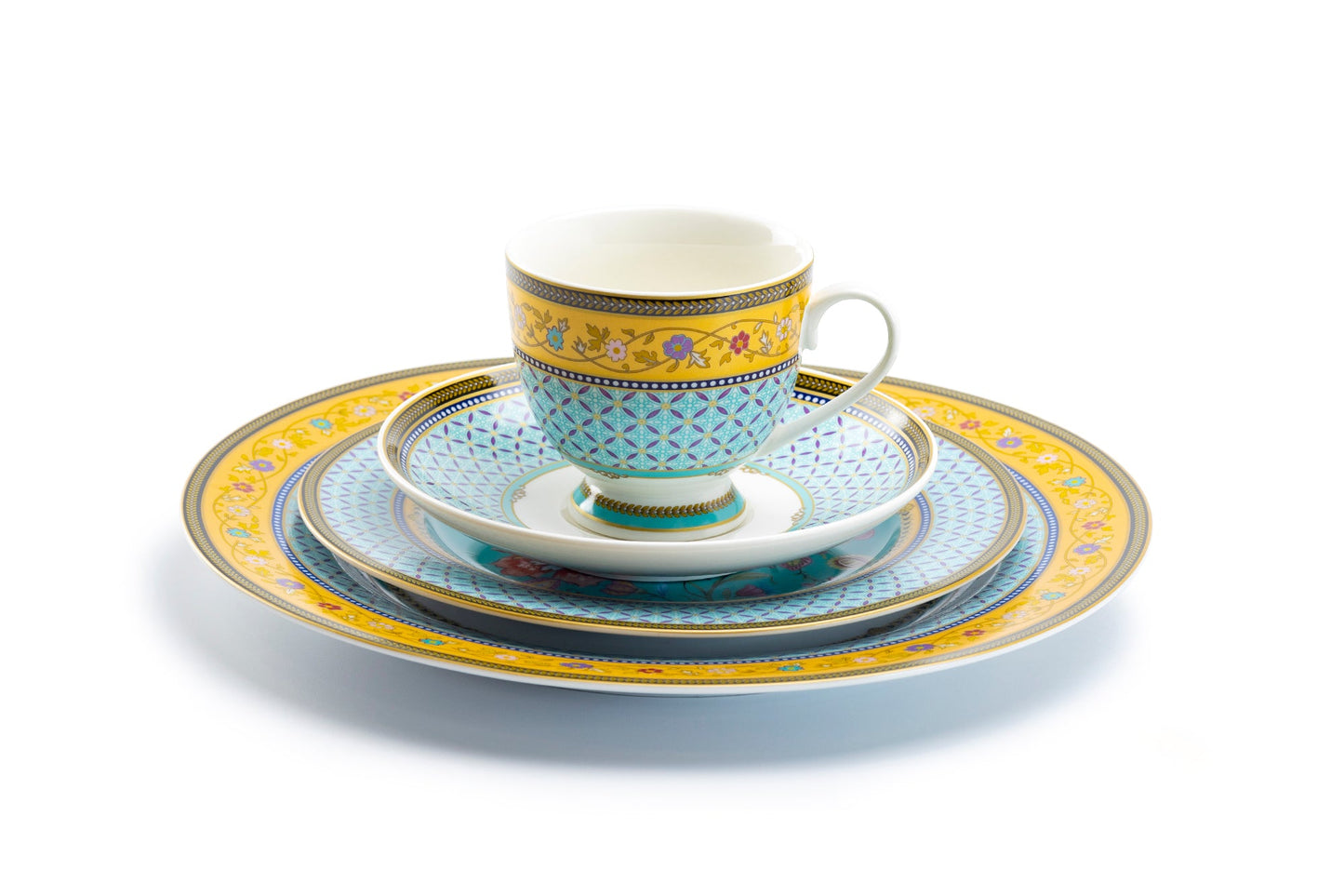 Emperor's Garden Fine Porcelain Cup and Saucer Sets