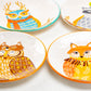 Gracie China Shop 8.5" Assorted Cute Owls Salad / Dessert Plate