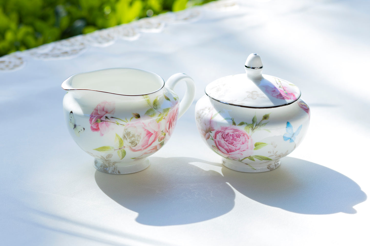 Beau Rose Bone China Tea Set