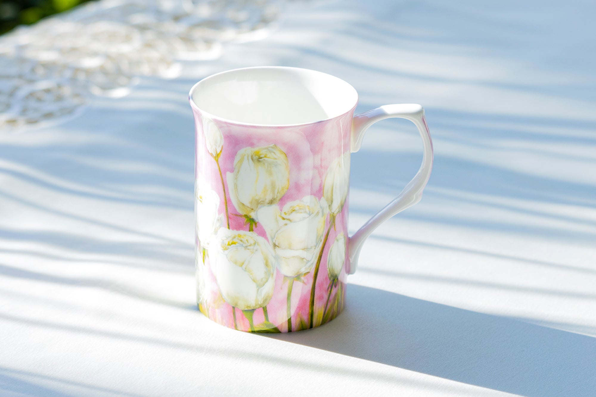 Rose Pink Bone China Mug