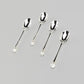 Silver Plated Demi Spoon Set of 4 with Crystal Handle Design