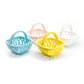 Grace Pantry Assorted Color Hand Woven Fine Porcelain Easter Small Basket Set