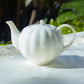 scallop fine porcelain teapot