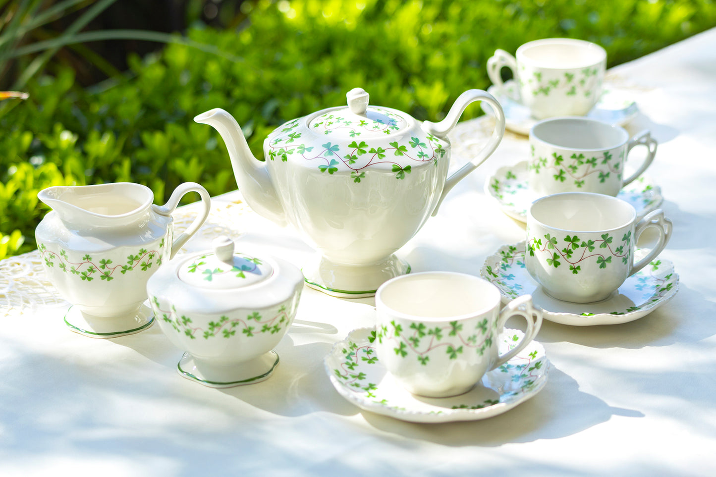 Shamrock Tea Set Grace Fine Porcelain