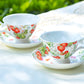 red strawberry tea cup gracie china shop