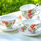 gracie bone china strawberry teacup
