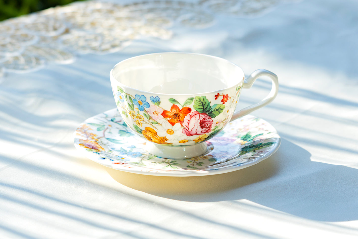 lismore rose garden tea cup