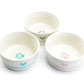 4.88" Raised Heart Ceramic Pet Bowl with Paw Print Teacup's Diner