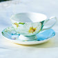 Stechcol Gracie Bone China Magnolia Bone China Tea Cup and Saucer