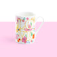 Grace Teaware Gracie Bone China Valentine Love Floral Mug