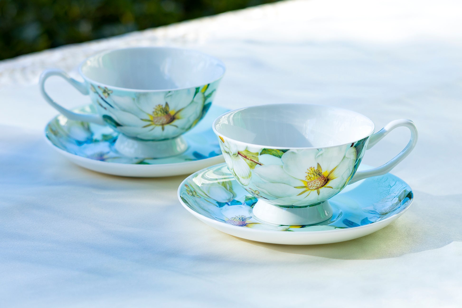 Magnolia Bone China Tea Cup and Saucer