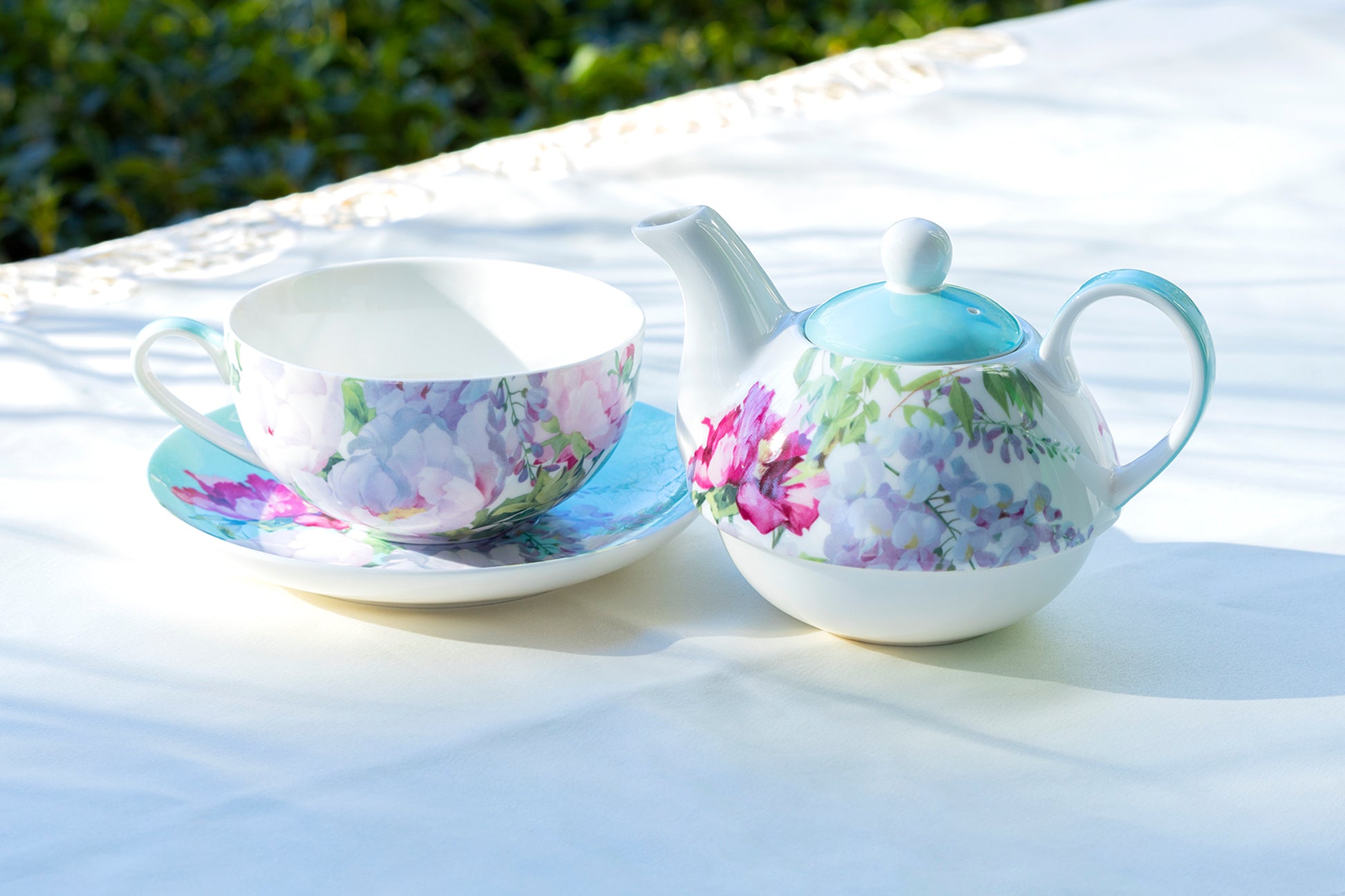 Gracie China Stechcol Floral Bouquet Fine Porcelain Tea For One
