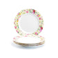 Grace Teaware Cream Cottage Rose Chintz Fine Porcelain Dessert Salad Plate
