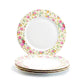 Grace Teaware Cream Cottage Rose Chintz Fine Porcelain Dinner Plate