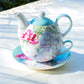 Grace Teaware Stechcol Floral Bouquet Fine Porcelain Tea For One