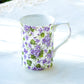 Stechcol Gracie Bone China Violet Flower Bone China Mug