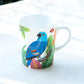 blue parrot tea coffee mug