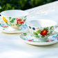 Grace Teaware Fruits Garden Tea Cup and Saucer